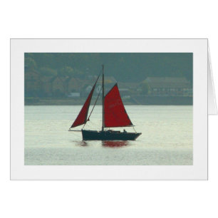 Voilier vintage à Cardiff Bay (frontière)