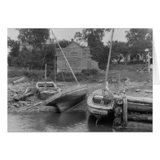Voiliers à Kittery Point, 1900