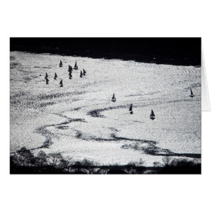 Voiliers en silhouette, bassin de Charles River,