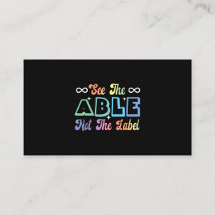 Voir Able Not the Étiquette Neurodiversity Autism