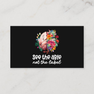 Voir Able Not the Étiquette Neurodiversity Cerveau