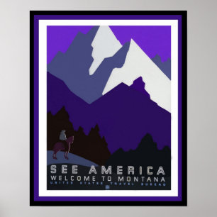 Voir America - Montana - WPA Poster Series45
