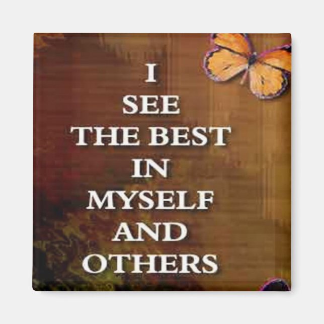 Voir les meilleurs mots de magnets d'affirmation (Devant)