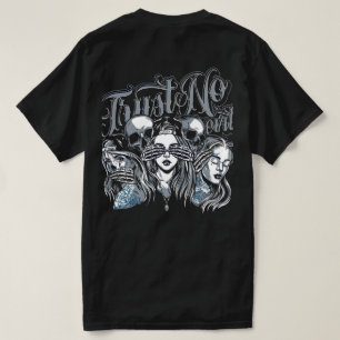 Voir No Evil, Speak No Evil" Tattoo Flash T-Shirt