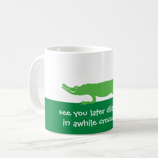 Voir plus tard Alligator Green Mug (Devant gauche)