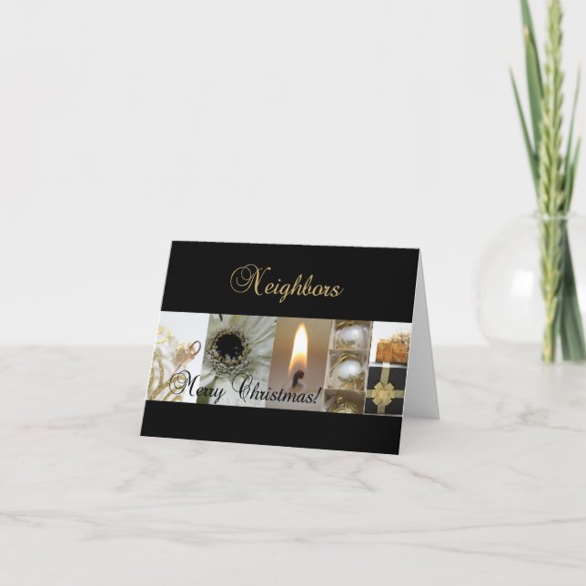 Voisins Joyeuse carte de Noël (Devant)