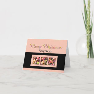 Voisins Joyeuse carte de Noël