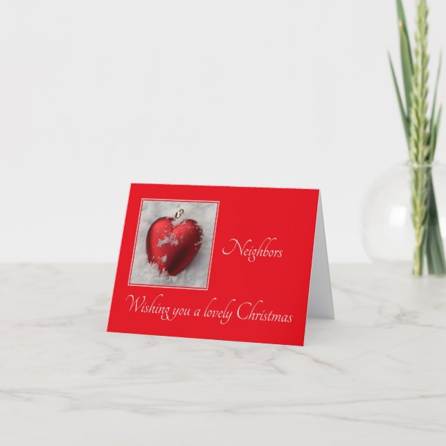 Voisins Joyeuse carte de Noël (Devant)