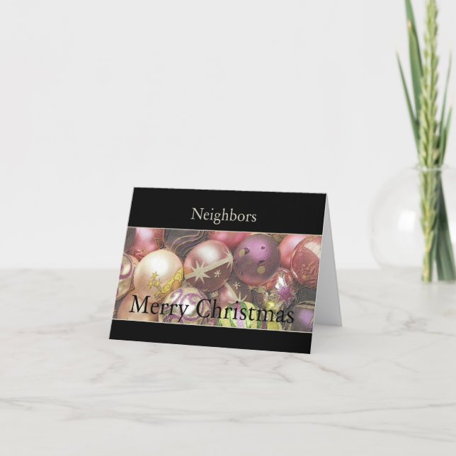 Voisins Joyeuse carte de Noël (Devant)