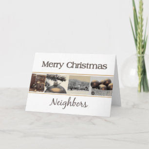 Voisins Joyeuse carte de Noël