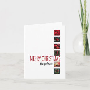 Voisins Joyeuse carte de Noël