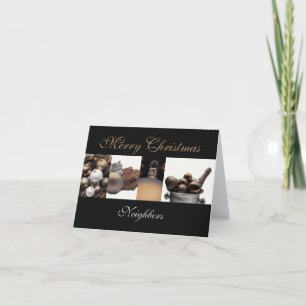 Voisins Joyeuse carte de Noël
