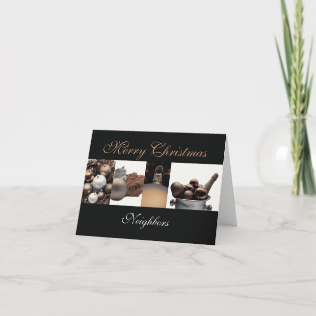 Voisins Joyeuse carte de Noël (Devant)