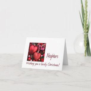 Voisins Joyeuse carte de Noël