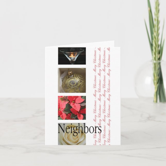 Voisins Joyeuse carte de Noël (Devant)