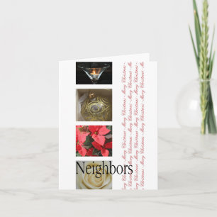 Voisins Joyeuse carte de Noël