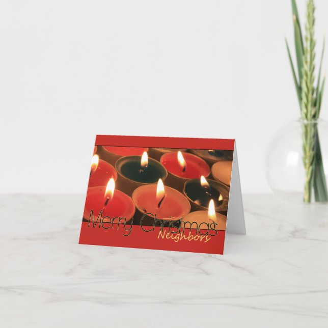 Voisins Joyeuse carte de Noël (Devant)