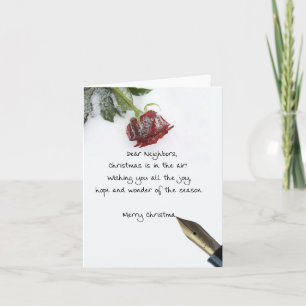Voisins Joyeuse carte de Noël