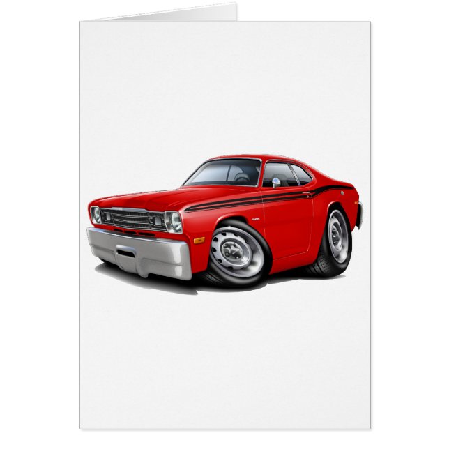 Voiture 1970-74 Rouge-Noire de chiffon (Devant)