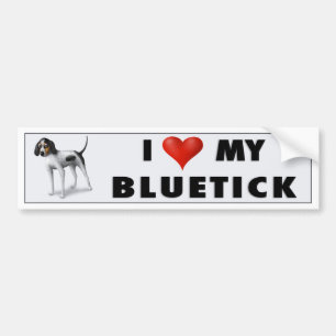 Voiture autocollant d'amour de bluetick