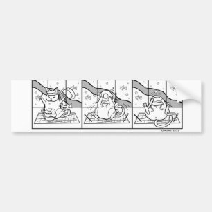 Voiture Autocollant de Bumber de nouille de chat