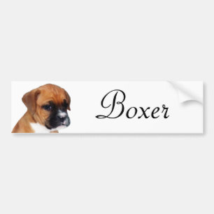 Voiture Autocollant de chiot de boxeur