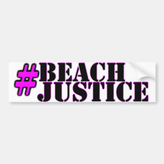 Voiture autocollant de fierté de #Beachjustice