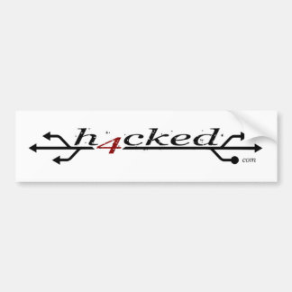Voiture autocollant de h4cked.com