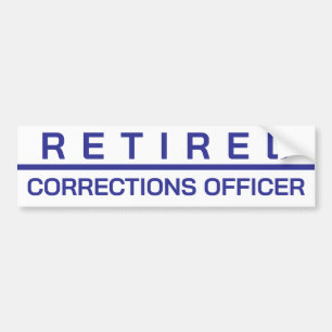 Voiture Autocollant de l'agent de correction à la retraite