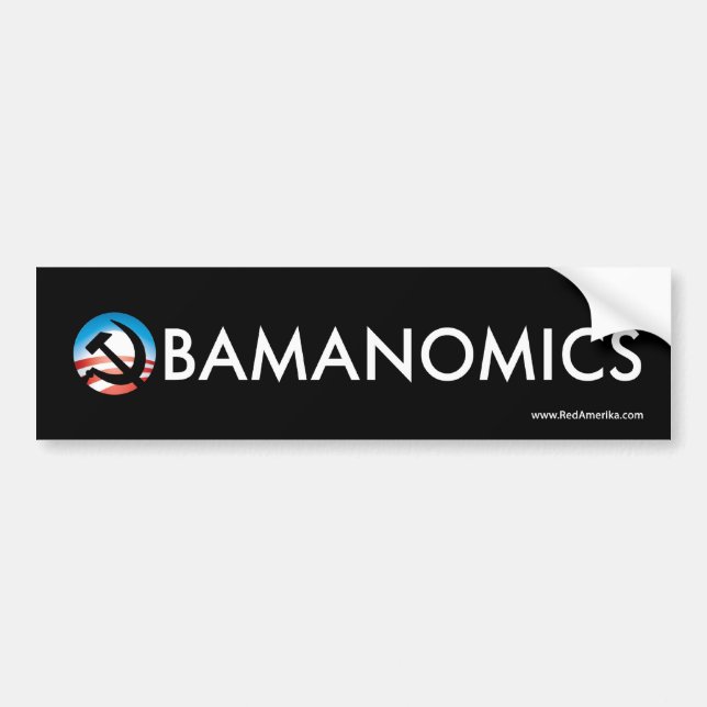 Voiture Autocollant de marteau d'espoir d'Obamanomics (Devant)