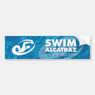 Voiture Autocollant de pare-chocs alcatraz de natation