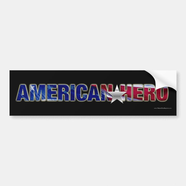 Voiture Autocollant de pare-chocs American Hero (Devant)