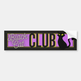 Voiture Autocollant de pare-chocs Black Cat Club