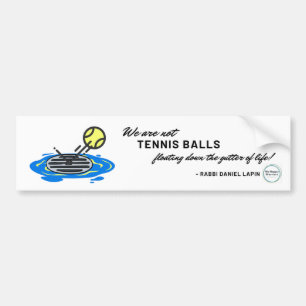 Voiture Autocollant de pare-chocs de balle de tennis