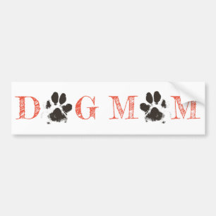 Voiture Autocollant de pare-chocs "Dog Mom"