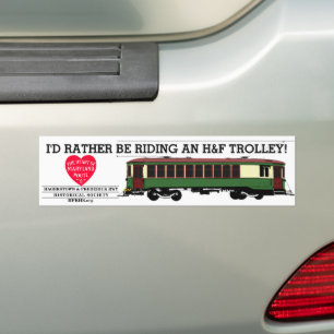 Voiture autocollant de pare-chocs H&F Trolley H&FRHS