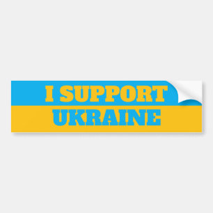 Voiture Autocollant de pare-chocs Je suis solidaire de l'U