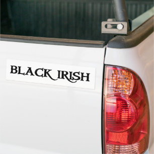 Voiture Autocollant de pare-chocs noir blanc irlandais