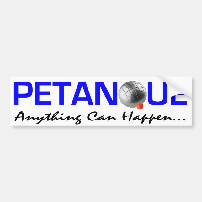 Voiture Autocollant de pare-chocs Petanque (Devant)
