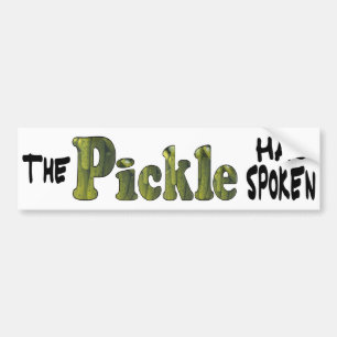 Voiture Autocollant de pare-chocs Pickle parlant