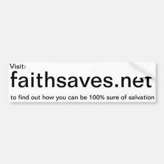 Voiture autocollant de promotion de Faithsaves.net