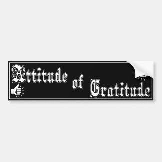 Voiture Autocollant de slogan AA/NA Attitude de Gratitude