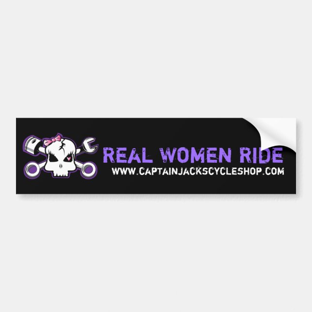 Voiture Autocollant de tour de vraies femmes (Devant)