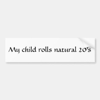 Voiture Autocollant naturel de 20 enfants