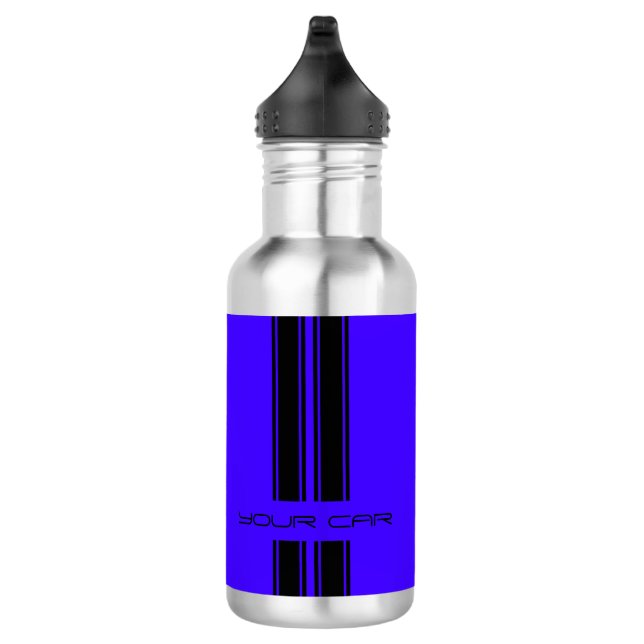 Voiture bleue et noire de bouteille d'eau - (Droite)