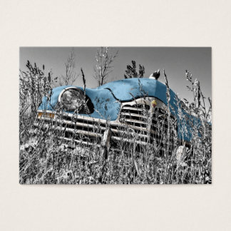 Voiture bleue vintage
