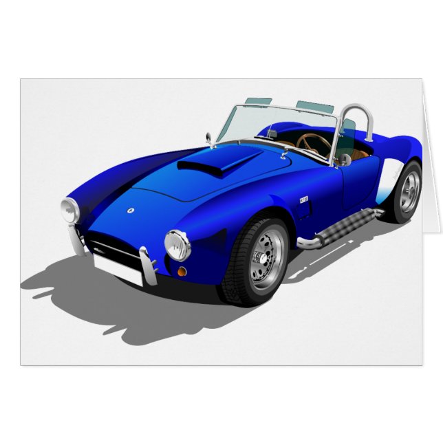 Voiture Blue Cobra (Devant horizontal)
