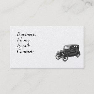 Voiture classique - carte de visite