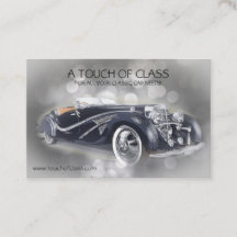 Voiture classique - Carte de visite double face