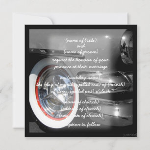 voiture classique Invitation